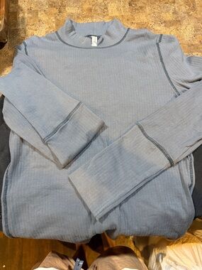 Free people Rickie long sleeve Ribbed Mock Neck Top